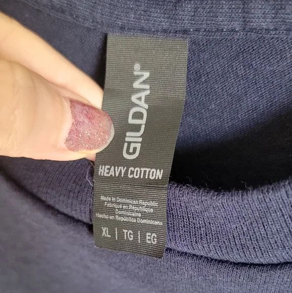 Gildan Blue Short Sleeve Tee Shirt - Picture 2 of 3